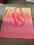 Victoria's Secret Beach/picnic Travel Roll Up Blanket - Neon Yellow/bright Pink. Fixed Price $50.00.