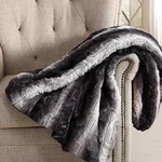 Christian Siriano New York 60 70 Ombre-stripe Luxury Black And Brown Throw. Fixed Price $35.99.