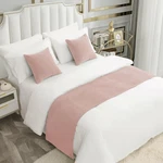 Amberis Bed Runner Single Layer Chenille Coral Pink, Modern Style Scarves.... Fixed Price $43.27.