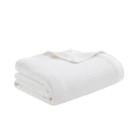 Madison Park 100% Egyptian Cotton Lightweight Summer Blanket, Waffle, Twin. Fixed Price $67.99.