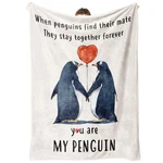 Steadstyle Valentines Day Gifts For Her Him 60"X50", You Are My Penguin. Fixed Price $31.97.