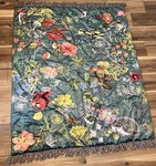 Anthropologie Nathalie Lete Velvet Throw Blanket Dark Turquoise New Without Tags. Fixed Price $174.99.