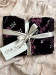 Bella Notte Embroidered Lynette Silk Velvet Cotton Small Throw Blanket. Fixed Price $255.00.