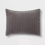 Channel Stitch Velvet Quilt Sham - Threshold. Fixed Price $9.00.