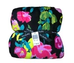 New Nwt Vera Bradley Hilo Meadow Plush Throw Blanket 50 X 80 Black Pink Floral. Fixed Price $39.99.