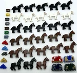 Authentic Lego Minifigures Animals Horse - Castle, Western, Skeleton You Pick!. Fixed Price $10.99.
