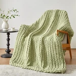 Negwoo Chunky Throw Blanket, 40''*50'' Knitted Chenille Yarn For B.... Fixed Price $69.94.