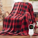 Heated Throw Blanket Electric 50"X60" Plush - 10 Settings Warm Winter. Fixed Price $29.69.