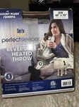 Serta Reversible Heated Throw Luxurious Plush/sherpa-chocolate Plaid 60 70 In. Fixed Price $60.00.
