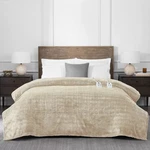 Brookstone Full/queen Heated Micro Herringbone Blanket Taupe. Fixed Price $54.95.