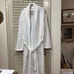 New $180 Kashwere Basket Weave Adult Robes White, Large. Fixed Price $90.00.