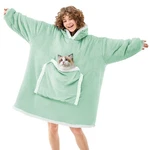 Joywoo Green Wearable Blanket Hoodie,oversized Cat Lovers Sweatshirt For. Fixed Price $69.68.