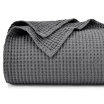 Phf 100% Cotton Waffle Weave Blanket King Size 104"X90"-LIGHTWEIGHT Washed So.... Fixed Price $91.17.