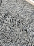Chenille Throw Blanket Gray Blue 50 X 72 Inches New Made Usa Columbine Cody. Fixed Price $29.99.