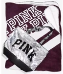 Victorias Secret Pink (2018 Limited Edition) Bling Tote And Sherpa Blanket. Fixed Price $138.12.