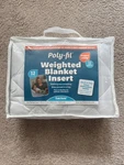 Fairfield Weighted Blanket Insert White 12 Lbs Poly Fil Thin Flexible 42 72. Fixed Price $45.00.