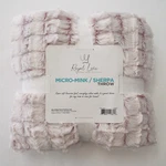 Royal Luxe Luxury Micro-mink/sherpa Throw Blanket Red Pink White 50" 60". Fixed Price $18.99.