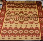 Vintage Pendleton Wool Blanket Chimayo Aztec Navajo 59X59 Neutral Red Usa. Fixed Price $164.95.