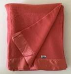 Vintage Nos Penny Golden Dawn Twin/full Red Wool Blanket Satin Trim 88 X 75. Fixed Price $64.99.