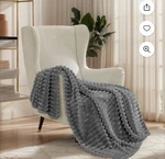 Cozy Comfort By Bedsure Super Soft Fleece Twin Size Blanket 60"X80" Frost Gray. Fixed Price $9.99.