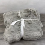 Pottery Barn Oversized Ruched Faux Fur Throw Blanket 60 X80 Gray Nwot. Fixed Price $219.95.