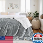 Nicetown King Size Fleece Blanket Fashion Warm For Bed Big Fuzzy Sherpa. Fixed Price $53.02.