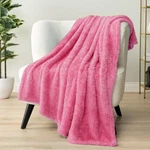 Pavilia Sherpa Throw Blanket For Couch Sofa, Pink Fluffy Warm Plush. Fixed Price $22.01.