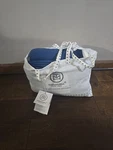 Threadmill Cotton Blanket King Size 106X92 Herringbone Folkstone Blue. Fixed Price $59.95.