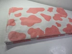 Strawberry Pink Fleece Blanket - Cute Soft Cow Print Throw For Bedroom Decor .... Fixed Price $18.00.