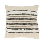 Saro Lifestyle Stripe Serenity Tufted Down Filled Throw Pillow, Natural, 18". Fixed Price $27.28.