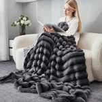 Faux Fur Plush Throw Blanket Soft Warm Non-shedding Cozy For Sofa Bedroom 63 91". Fixed Price $35.99.