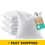 Swandream Feather Throw Pillow Inserts Set Of 4, 22 X Inches. Fixed Price $94.99.