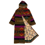 Pendleton Beaver State Custom Wool Blanket Coat Hooded Southwestern Horse Lining. Fixed Price $150.00.