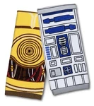 Thinkgeek Star Wars R2-D2 & C-3PO Hand Towel Set 2015 Disney New No Package. Fixed Price $25.46.