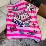 Nickelodeon Jojo Siwa Unicorn "peace Love Dance" Plush Throw Blanket Girly Pink. Fixed Price $15.96.