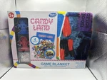Hasbro Candy Land Game Blanket, 60X90", 2024, W/ Character Movers, New. Fixed Price $30.00.