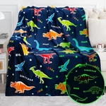 Jekeno Dinosaur Glow The Dark Blanket Throw For Kids Boys Girls Birth.... Fixed Price $35.09.