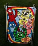 Yo Gabba! Fleece Toddler Blanket Throw W/bold Fun Colors. Fixed Price $65.00.