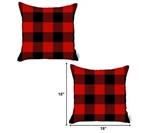 Homeroots S/2 Red & Black Buffalo Plaid Throw-pillow Cover, Color: Multi-color. Fixed Price $58.57.
