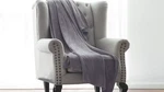 Luxury Home 50" 60" Ultra Soft Micro-fleece Throw Blanket Gray. Fixed Price $32.34.