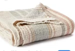 Nwot $148 Coyuchi Topanga Organic Cotton Matelass Throw 50X70. Fixed Price $99.00.