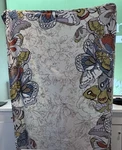Vera Bradley 80X50 Plush Throw Cream Blanket Fleece Wing Butterflies. Fixed Price $60.00.