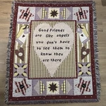 Collections Good Friends Are Like Angels Tapestry Throw Blanket Cottagecore. Fixed Price $20.39.