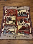 Vtg 90S The Northwest Company History Of Bowling Tapestry Throw Blanket 48 X60. Fixed Price $49.95.