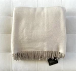 Restoration Hardware Italian Siena Lambs Wool Silk & Cashmere Throw Sand Nwt. Fixed Price $449.00.
