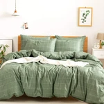 Jellymoni 100% Natural Cotton 3PCS Plaid Duvet Cover KING(104" 90"), 1101. Fixed Price $86.84.