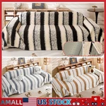 Shu Cotton Velvet Couch Stripe Textured Bed Towel Non-slip Sofa. Fixed Price $45.99.