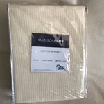 Madison Park Freshspun Basketweave Cotton Bed Blanket King Ivory. Fixed Price $50.00.
