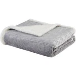 Madison Park Elma Luxury Oversized Textured Plush Throw Gray 60" 70". Fixed Price $16.20.