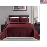 Mk Collection King/california Over Size 118"X106" 3PC Diamond Bedspread .... Fixed Price $88.50.